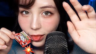 ASMR パチパチキャンディのマウスサウンドとハンドムーブ、聞き取れない囁き Pop Rocks Mouth sounds Hand movement and Inaudible whisper [upl. by Nahc]