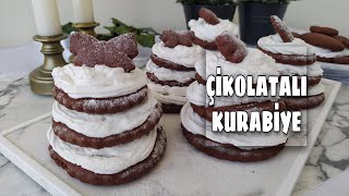 ❄️KARLAR ÜLKESİNDEN KURABİYE TARİFİ 💖 ÇİKOLATALI KURABİYE  CHOCOLATE COOKİE🍪 [upl. by Meli]