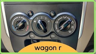 All about Wagon r AC  2017  All functions explained [upl. by Absa]