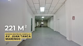 EN RENTA  Bodega de 221 M2 dentro de complejo  Avenida Juan Tanca Marengo 📍 Guayaquil [upl. by Patricia]