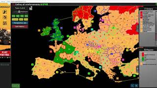 Warzone ⁄ Warlight  12 Calling All Reinforcements  Gold Star Victory in 8 Turns [upl. by Ennis]