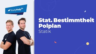 Statische Bestimmtheit  Polplan Technische Mechanik StudyHelp [upl. by Eidnim]