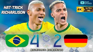 VINGANÇA DO 7 A 1 O DIA QUE O CAMISA 9 DO HEXA VINGA O BRASIL MARCA HATTRICK E GOLEADA NOS ALEMÃES [upl. by Hpeseoj]