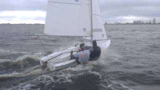 Vaurien 36337 in plane op het Sneekermeer [upl. by Cirtap412]