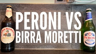 Peroni Nastro Azzurro Vs Birra Moretti  The Battle Of The Two Italian Lager Heavyweights [upl. by Ydospahr]