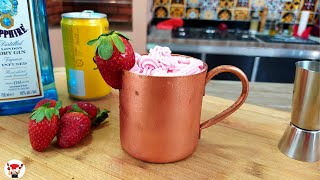 Como Fazer London Mule de Morango  Drink [upl. by Groh]