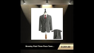 Bromley Plaid Three Piece Tweed Suit [upl. by Llertak]