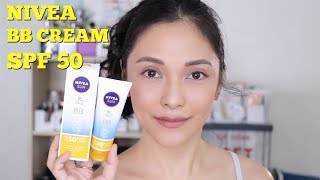 NIVEA BB CREAM SPF 50  WEAR TEST [upl. by Attenhoj]