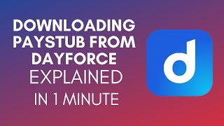 How To Download Paystub From Dayforce 2024 [upl. by Anaerda164]