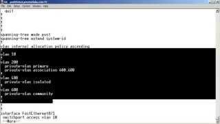 Configuring a Private VLAN Scenario [upl. by Eblehs]