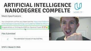 Finishing the Udacity Artificial Intelligence NANODEGREE  Learning Intelligence 34 [upl. by Dnanidref215]