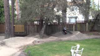 Backyard Pump Track in Norcal [upl. by Anaerol]