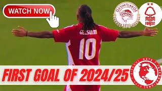 GELSON SCORES FOR OLYMPIACOS AGAINST NOTTINGHAM FOREST [upl. by Loughlin]