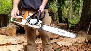 Stock Stihl 026  MS260 vs Ported [upl. by Sidoma]