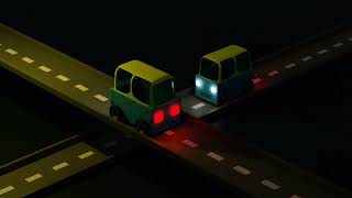 Low Poly Tiny Cars on Highway [upl. by Ahsela]