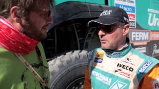 Iveco Dakar 2013 interview with Miki Biason [upl. by Beckett]