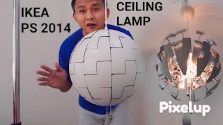 Unboxing amp install the Ikea PS 2014 quotDeath Starquot ceiling pendant lamp  Tokyo Olympics flame similar [upl. by Jaye]