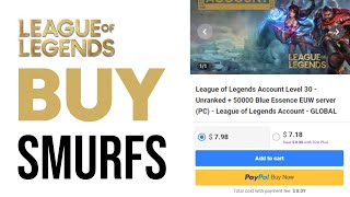 How To Buy League of Legends Smurf Accounts  Full Guide 2024 [upl. by Acirehs]