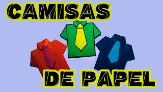 CAMISA DE PAPEL ORIGAMI Muy fácil [upl. by Miguel]