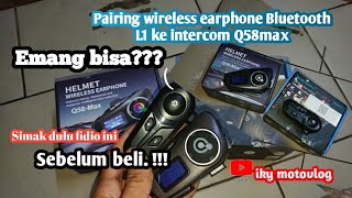 TUTORIAL PAIRING INTERCOM Q58max dengan BTL1  intercom wirelessintercom vloger review [upl. by Aleil]