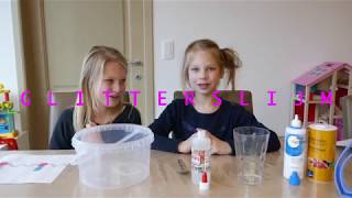 GLITTERSLIJM maken met Emily en Miley lukt altijd met baking soda [upl. by Nemaj]