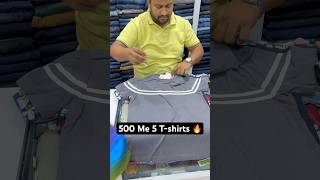 Buy 5 Pieces Tshirts Under 500 🔥 Best Quality Tshirts Offer shorts tshirt cotton trending [upl. by Ynnelg]