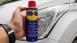 Transform Your Headlights with WD40 Instant Results DIY Headlight Cleaner WD40 vs Professional [upl. by Yasnil]