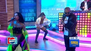 Sean Paul David Guetta Becky G  Mad Love Live on Good Morning America [upl. by Germano919]