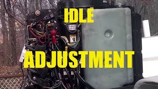 How to Adjust Idle Screws Mercury 75 90 100 115 125 [upl. by Aciretal]