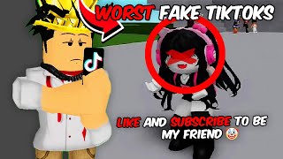 Roasting Cringe Roblox TikToks [upl. by Nnodnarb]