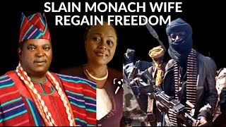 Breaking Wife Of Slain Kwara Monarch Olusegun Aremu Regains Freedom From Kidnappers [upl. by Nahallac]