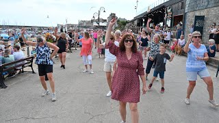 Flash mob Lyme Regis seafront 060824 [upl. by Kosse]