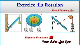 Equilibre dun corps solide en rotation autour dun axe fixe Exercice corrigés [upl. by Orpha]