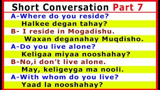 Wadasheekeysi Gaaban Part 7  English Short Conversation  Ku Baro Englishka Afsoomaali [upl. by Zat]