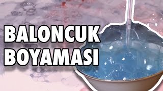 Baloncuklarla Nasıl Resim Yapılır  İlginç Boyama Tekniği [upl. by Droffig710]