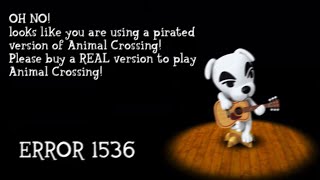 Animal Crossing GameCube  Anti Piracy Screen [upl. by Jolene]