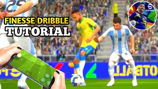 Finesse Dribble Tutorial  eFootball 2025 Mobile [upl. by Hazlip820]