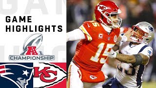 Patriots vs Chiefs AFC Championship Highlights  NFL 2018 Playoffs [upl. by Hymie]