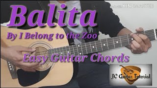 Balita  I Belong to the Zoo Easy Guitar Chords GuitarTutorial [upl. by Bord389]