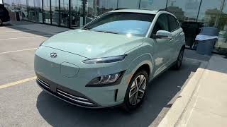 2023 Hyundai Kona Electric in Mirage Green  Exclusive Mirage Green Kona EV [upl. by Cirone]