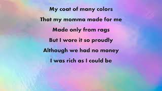 Coat of Many Colors Lyrics Dolly Parton [upl. by Ado770]