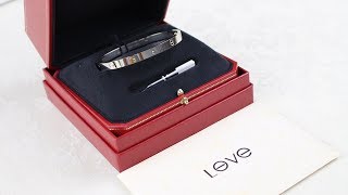 Cartier Love Bracelet Unboxing in Depth [upl. by Eurd]