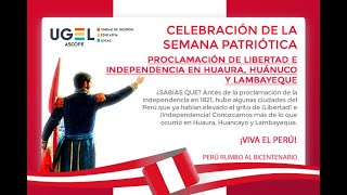 Celebración de la Semana Patriótica UGEL ASCOPE [upl. by Uttasta]