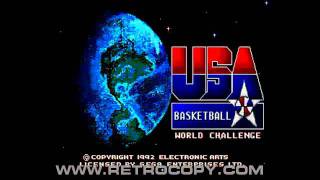 Team USA Basketball Sega Genesis  Mega Drive Intro [upl. by Shelden890]