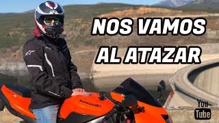 De ruta AL ATAZAR con una KAWASAKI NINJA ZX6R  Un día maravilloso de curvas  DroLan Motovlogs [upl. by Elatan]