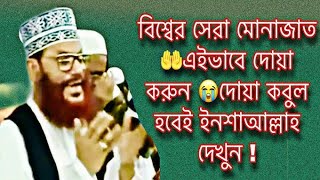 বিশ্বের সেরা মোনাজাত  🤲 এইভাবে দোয়া করুন দেলোয়ার হোসেনের [upl. by Ziegler]