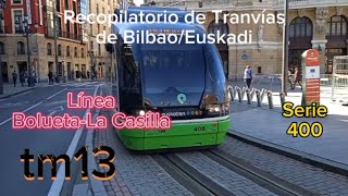 Tranvías Euskotren por Bilbao Serie 400 [upl. by Htebasil]