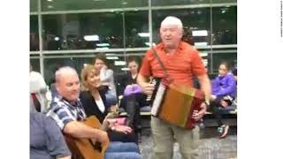 Newfoundlanders Turn Delayed Flight Into A Singalong [upl. by Dey]