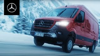 MercedesBenz Sprinter 4x4  OffRoad Features In Winter [upl. by Ybeloc]