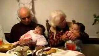 Sicilian PataCake Song Sung By GreatGrandparents to 8monthold twins [upl. by Erdna]